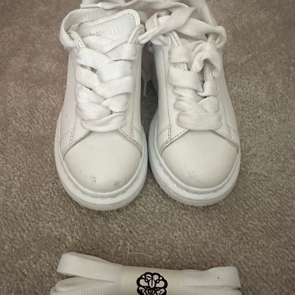 Alexander McQueen White Sneakers Minimalist Design